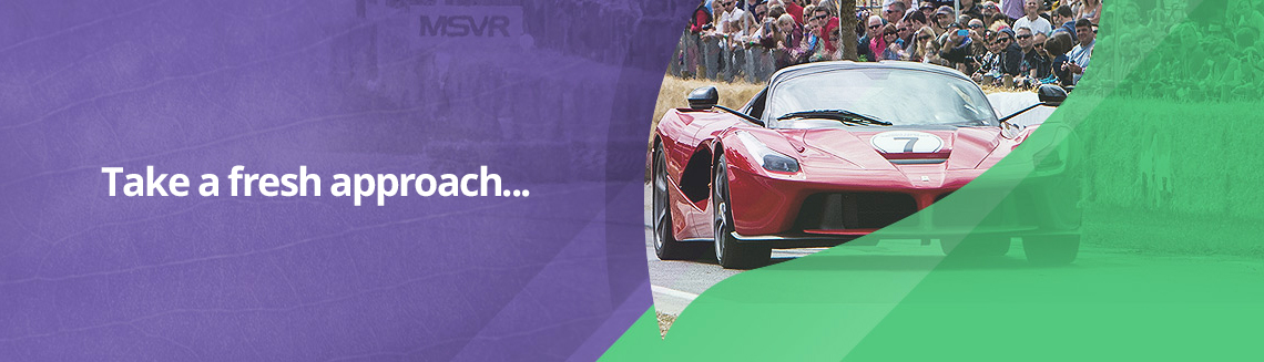 The crowd watching the Hill Climb at the annual CarFest event